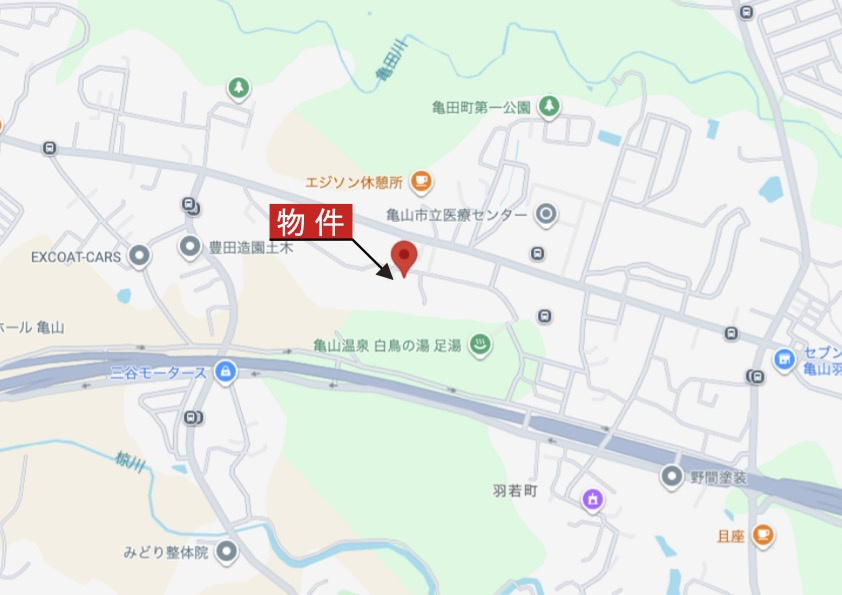 亀山市羽若町《3号棟》の地図|広域Map