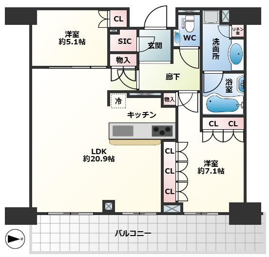 【間取り】 | グランドメゾン新梅田タワーTHE CLUB RESIDENCE