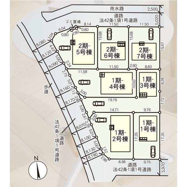 遠賀町今古賀第7の区画図| 