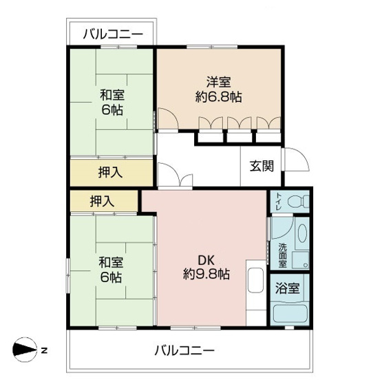 【間取り】 | シュロス若江