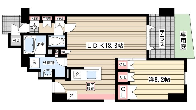 【間取り】 | コム・クレール西宮北口