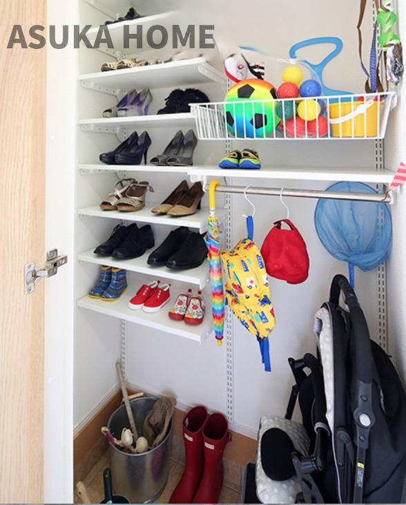 瀬谷区北新　２期の玄関|土間収納のイメージ図になります。玄関をきれいにかたずけられて、スッキリしますね。