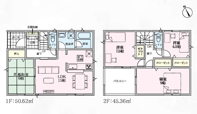【間取り】 | CRADLE GARDEN本庄市小島 第6　新築住宅 | ≪1号棟≫