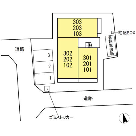 ヴィラージュ　ＡＲＫの区画図