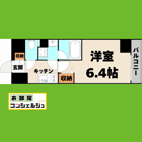 ディアレイシャス大須観音IIIの間取り