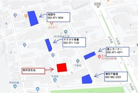REGALEST金山の地図