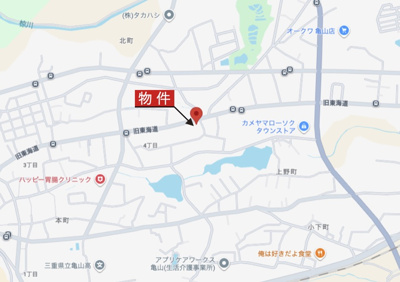 【地図】 | 亀山市本町4丁目《1号棟》 | 広域Map