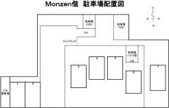 MONZEN偕の駐車場