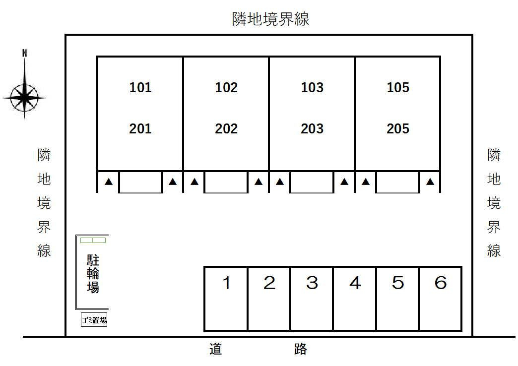 カーサ　フィオーレ　十王の駐車場