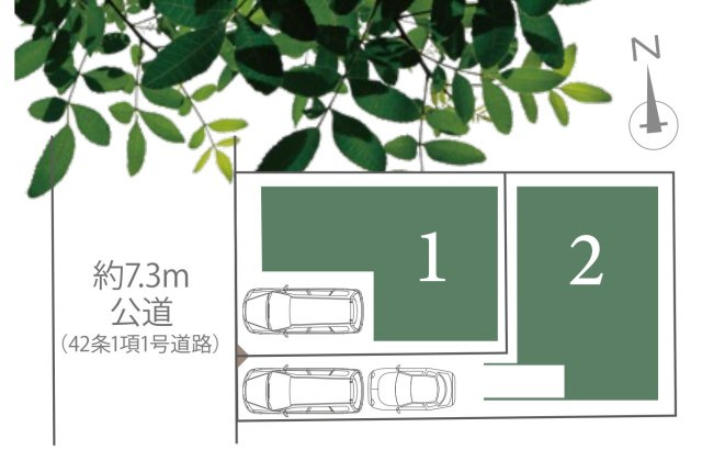 横浜市戸塚区戸塚町 新築戸建て【仲介手数料無料】の区画図