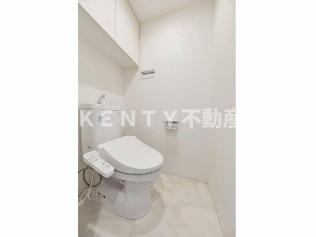【トイレ】 | プライムブリス品川旗の台 | 落ち着いた色調のトイレです