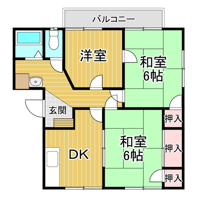 コーポかわなみの間取り