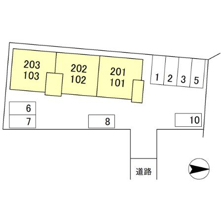 セジュールかもべの区画図