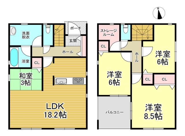 【間取り】 | クレイドルガーデン石巻市貞山第8