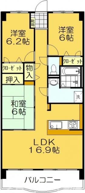 サントノーレ宇多津弐番館の間取り