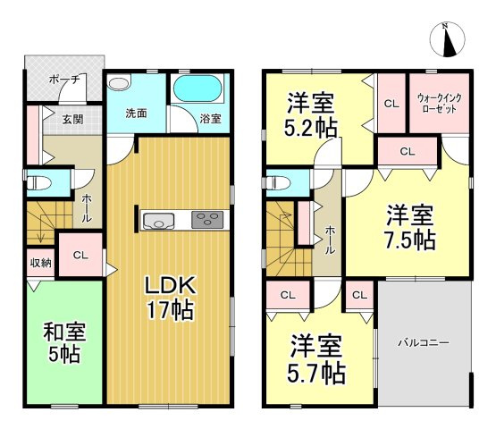 【間取り】 | クレイドルガーデン石巻市貞山第8