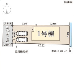 リーブルガーデン田原本町本町3期の区画図