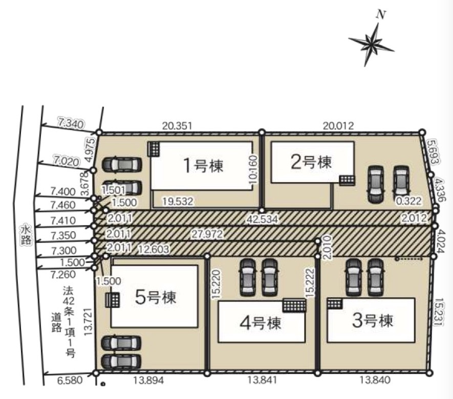 千曲市戸倉第６の区画図