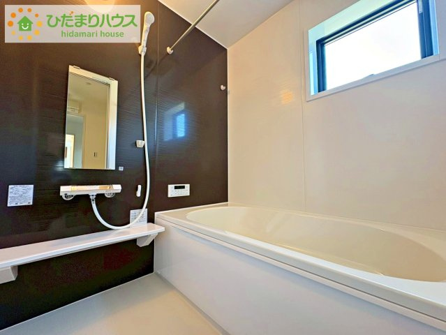 ひたちなか阿字ヶ浦町第4　新築戸建　1号棟の浴室|大人が足を伸ばしても十分な広さ！一人でゆっくりくつろぐ時間も大切です！