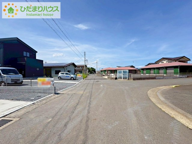 ひたちなか阿字ヶ浦町第4　新築戸建　1号棟の前面道路含む現地写真|閑静な住宅地で叶える穏やかな新生活☆彡