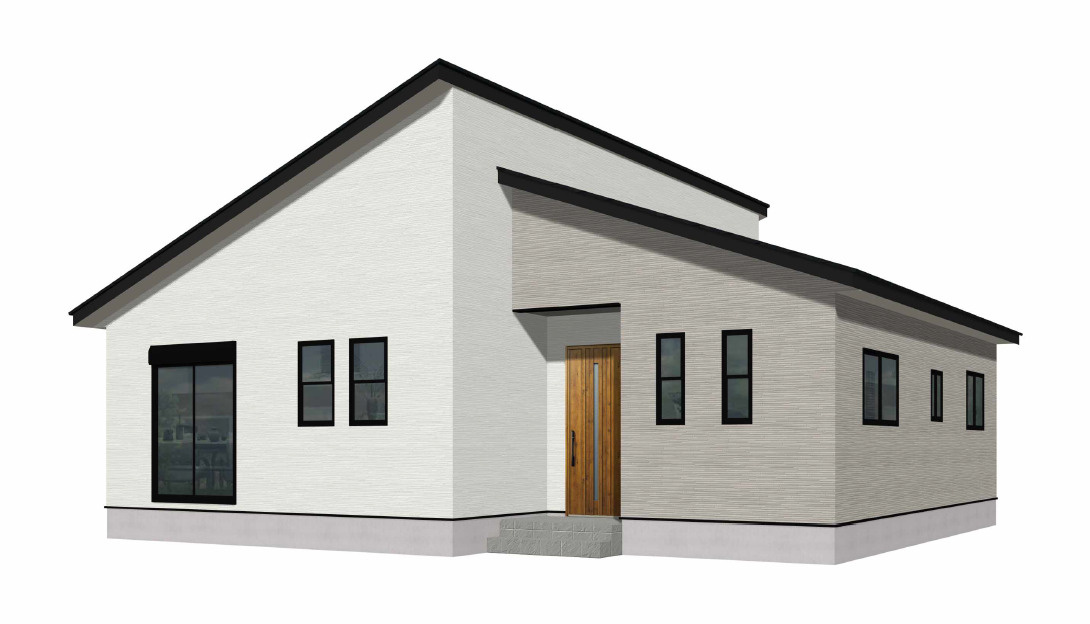 北九州市八幡西区沖田3丁目1期1号棟の外観パース|外観パースです