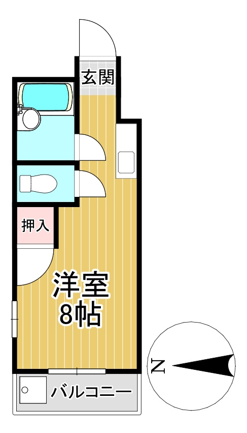 コーポラスKの間取り