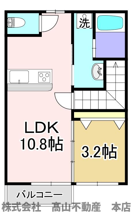 ラフォーレさつき八番館の間取り