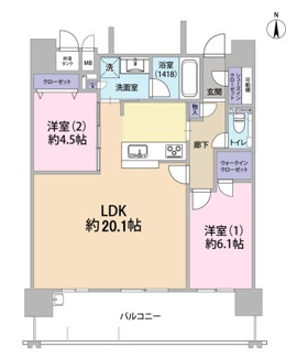 【間取り】 | フローレンスThe千田町パークテラス | 南向き・ワイドスパンで日当り良好（令和8年3月現在）