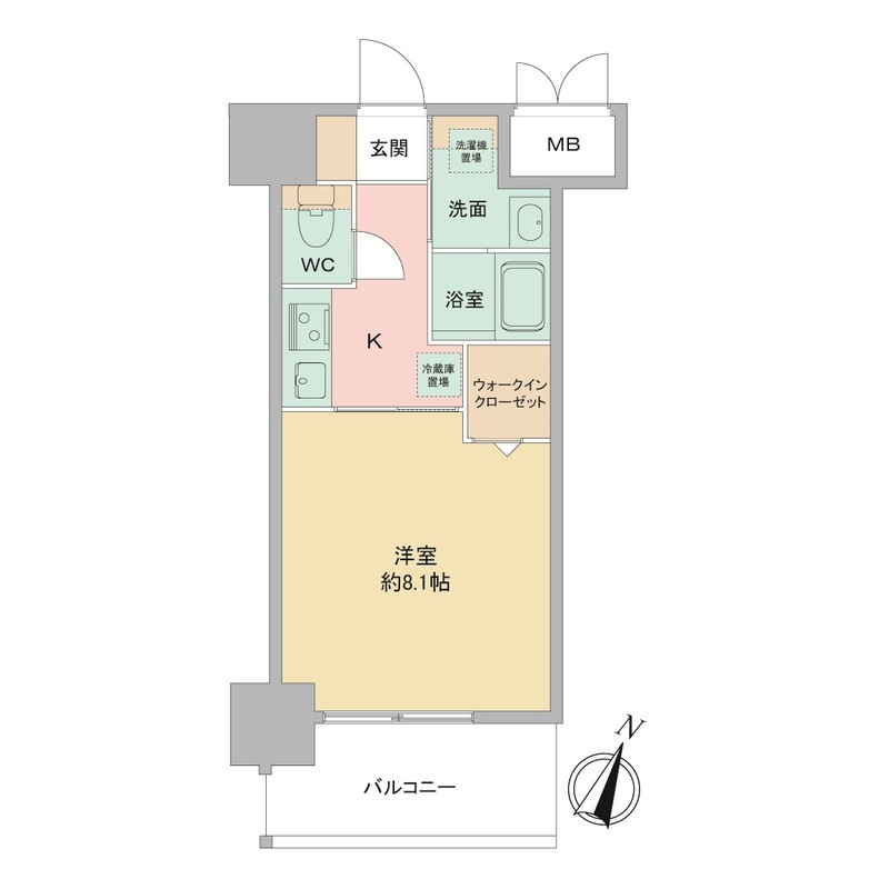 Louis Residence弁天町の間取り