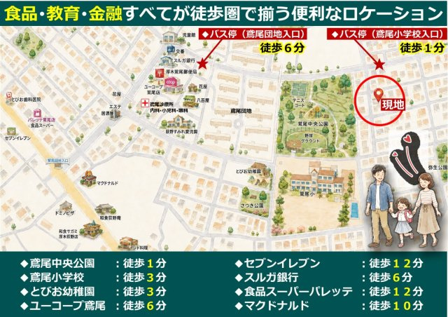 太陽光（蓄電）　３台駐車可能　築13年ECO邸宅　の地図|玄関は奥にあるので外部からの音や視線が和らぎ、プライベート感が高まります