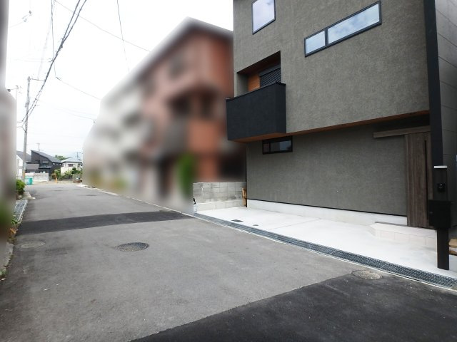 大森町新築戸建の前面道路含む現地写真