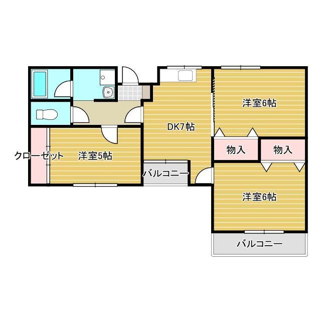 シャングリラ鮎川の間取り