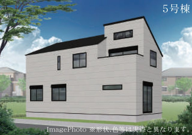 横浜市磯子区森６丁目 新築戸建て【仲介手数料無料】の外観パース