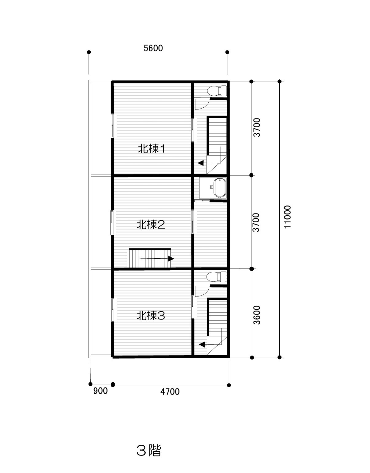 大阪市西成区　売ホテル「全面改装＆消防工事済」「即民泊申請可」「花園町駅徒歩７分」の間取り