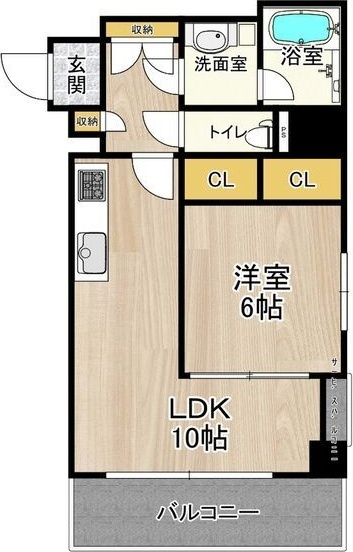 CITY　SPIRE十三東の間取り