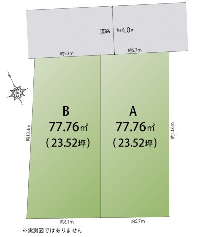 【土地図】 | 大井6丁目＿売地B区画