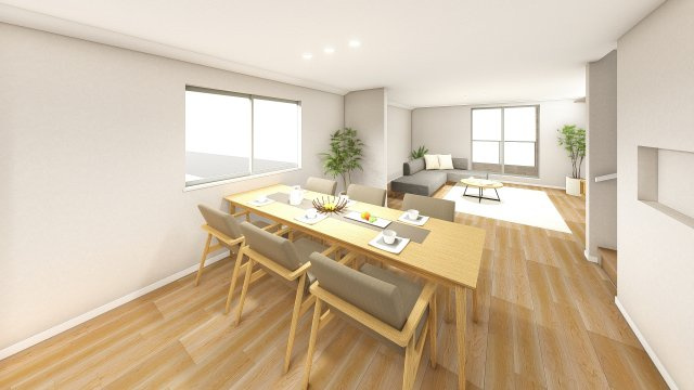 【完成予想図】 | 大井6丁目＿売地B区画 | 建物プラン例（B号地）ダイニング