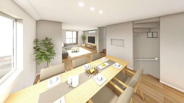【完成予想図】 | 大井6丁目＿売地B区画 | 建物プラン例（B号地）ダイニング