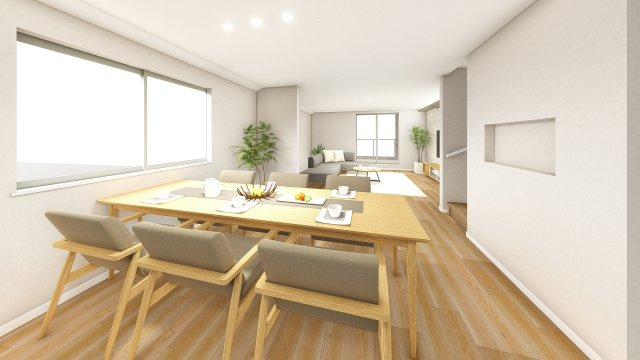 【完成予想図】 | 大井6丁目＿売地B区画 | 建物プラン例（B号地）ダイニング