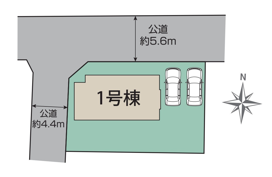 水戸市西原1丁目3期　新築戸建の区画図
