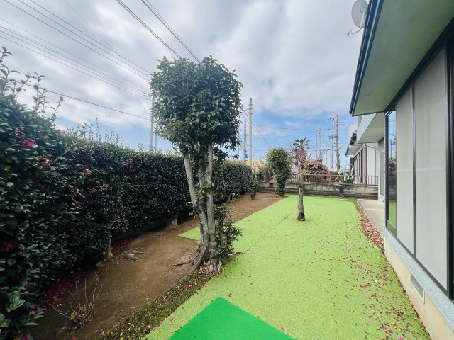 前橋市鶴が谷町の庭|家庭菜園やBBQなども楽しめるお庭スペース♪