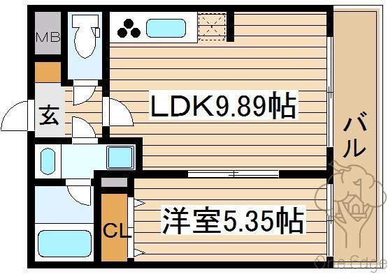 クレグラン北梅田の間取り