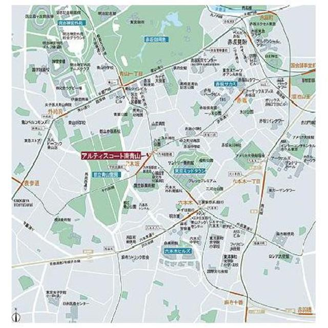 アルティスコート南青山の地図