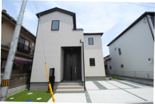 東城山町　新築戸建　1号棟（全3区画）の外観|建物面積　101.85㎡（約30.80坪）