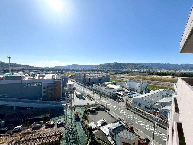 【ReDream】ライオンズマンション淀リバーサイドの展望|最上階！南西向き！採光・通風・見晴らし良好！