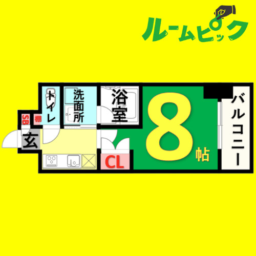 RAFFLE OZONE　名古屋市賃貸　仲介手数料無料の間取り