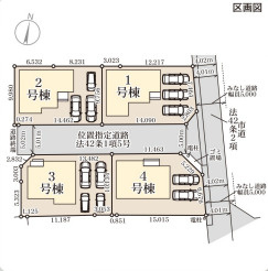 リーブルガーデン北九州市小倉南区中曽根第11期の区画図