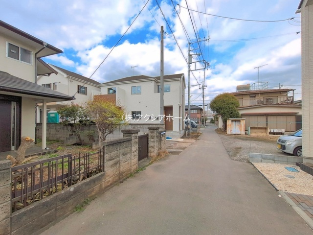 所沢市上新井1丁目・全2棟　新築一戸建　A号棟の前面道路含む現地写真|現地写真（2026年4月6日撮影）
