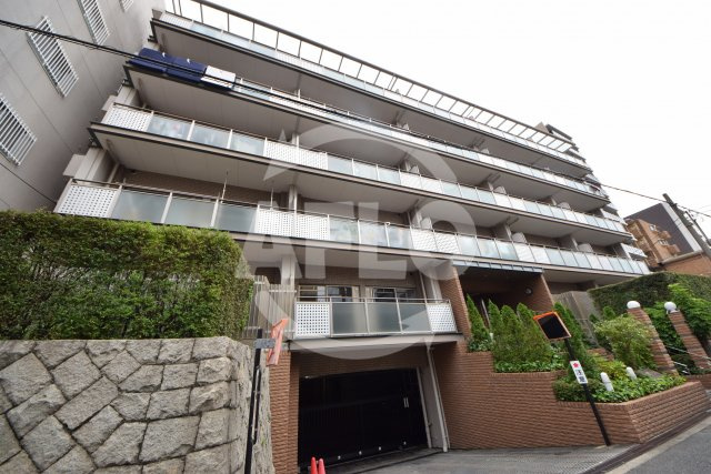 ハイツ天王寺1号館　五条小学校の外観パース|ハイツ天王寺1号館　外観