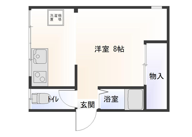 【間取り】 | 共益費２千円は水道代込み☆